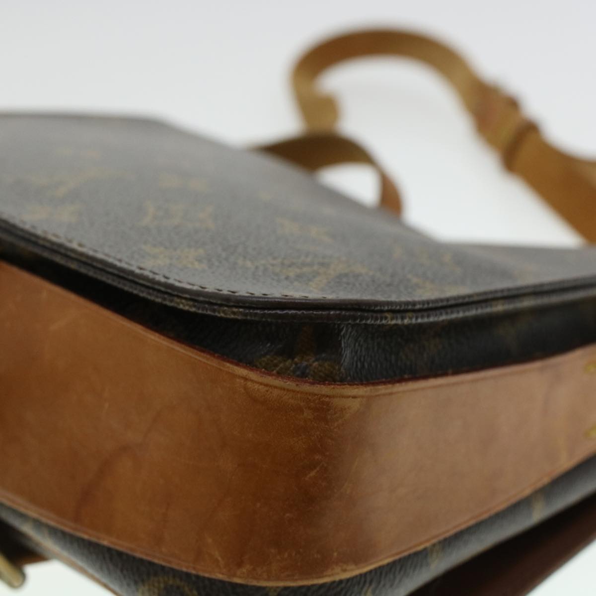 LOUIS VUITTON Monogram Cartouchiere MM Shoulder Bag M51253 LV rd5313