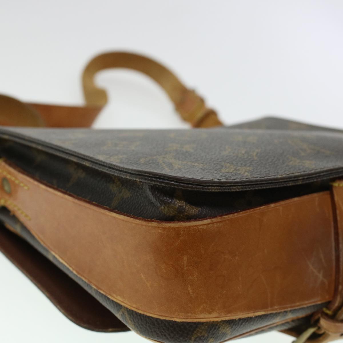 LOUIS VUITTON Monogram Cartouchiere MM Shoulder Bag M51253 LV rd5313
