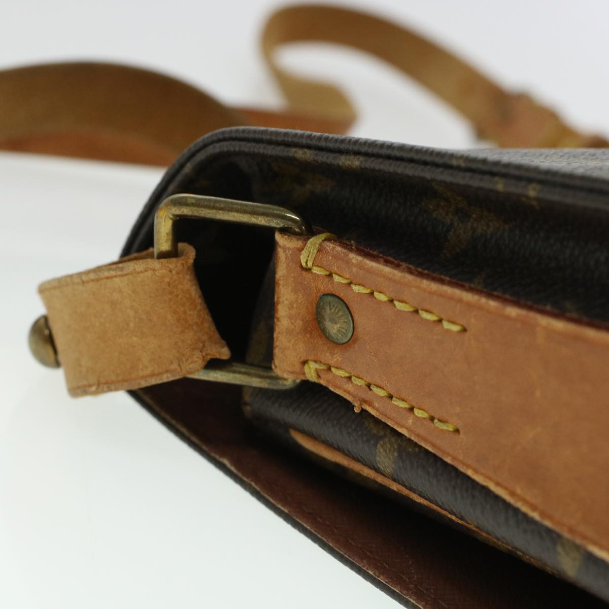 LOUIS VUITTON Monogram Cartouchiere MM Shoulder Bag M51253 LV rd5313