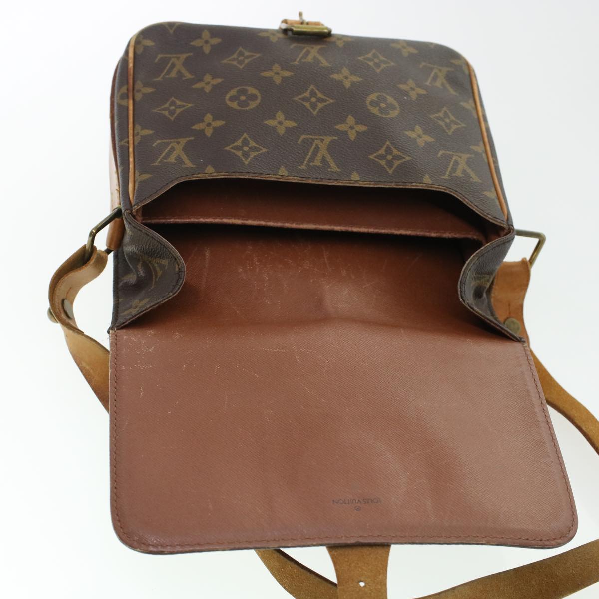 LOUIS VUITTON Monogram Cartouchiere MM Shoulder Bag M51253 LV rd5313
