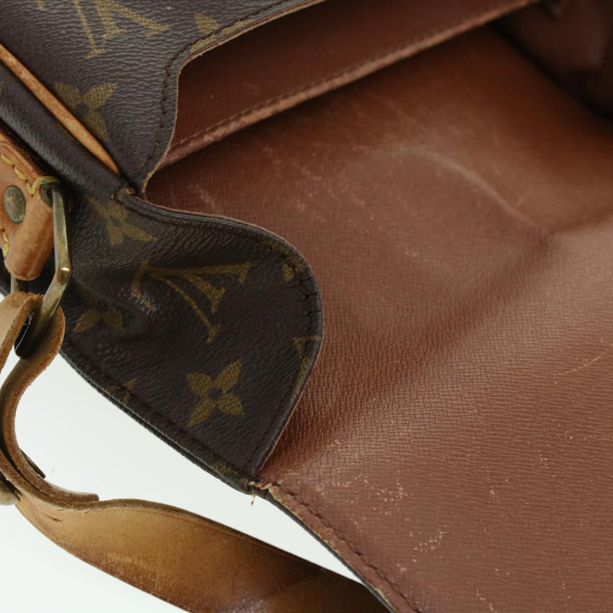 LOUIS VUITTON Monogram Cartouchiere MM Shoulder Bag M51253 LV rd5313