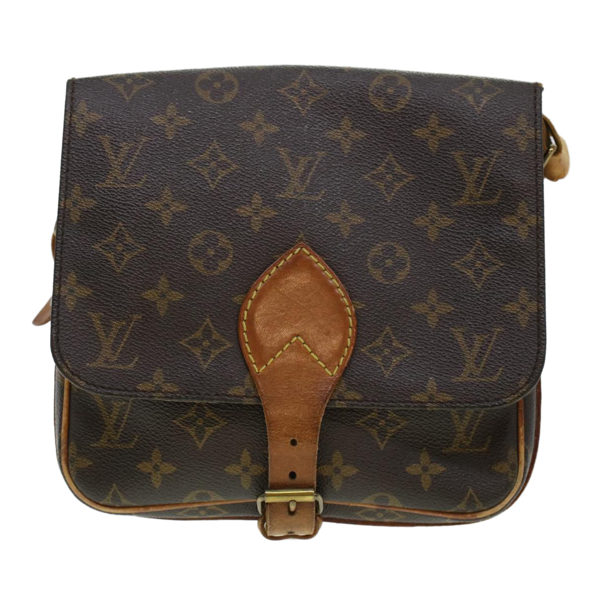 LOUIS VUITTON Monogram Cartouchiere MM Shoulder Bag M51253 LV rd5313