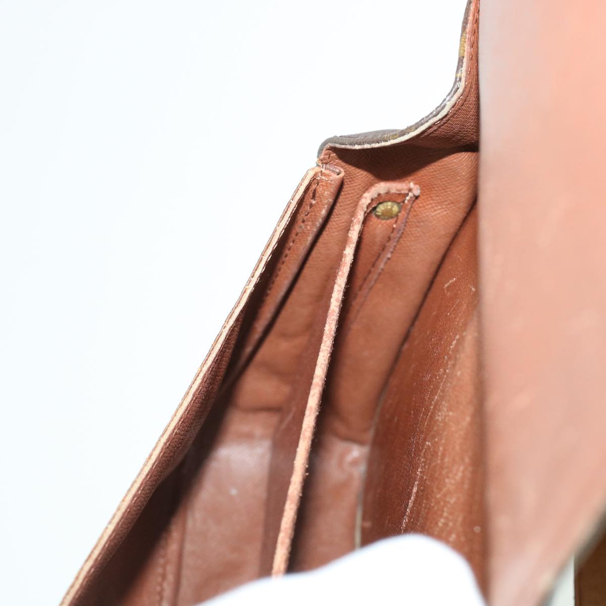 LOUIS VUITTON Monogram Cartouchiere MM Shoulder Bag M51253 LV rd5313
