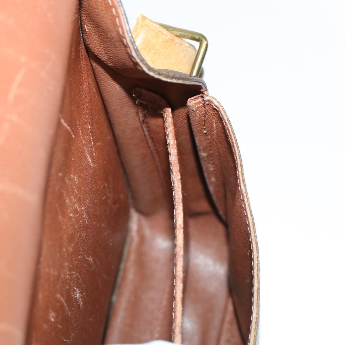 LOUIS VUITTON Monogram Cartouchiere MM Shoulder Bag M51253 LV rd5313