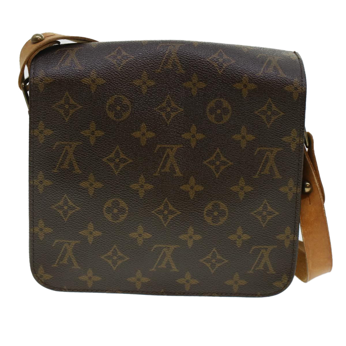 LOUIS VUITTON Monogram Cartouchiere MM Shoulder Bag M51253 LV rd5313