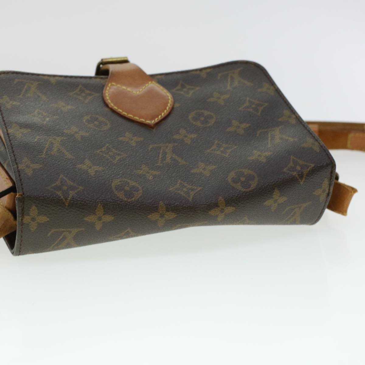 LOUIS VUITTON Monogram Cartouchiere MM Shoulder Bag M51253 LV rd5313