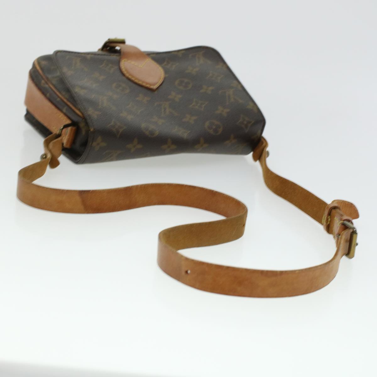 LOUIS VUITTON Monogram Cartouchiere MM Shoulder Bag M51253 LV rd5313