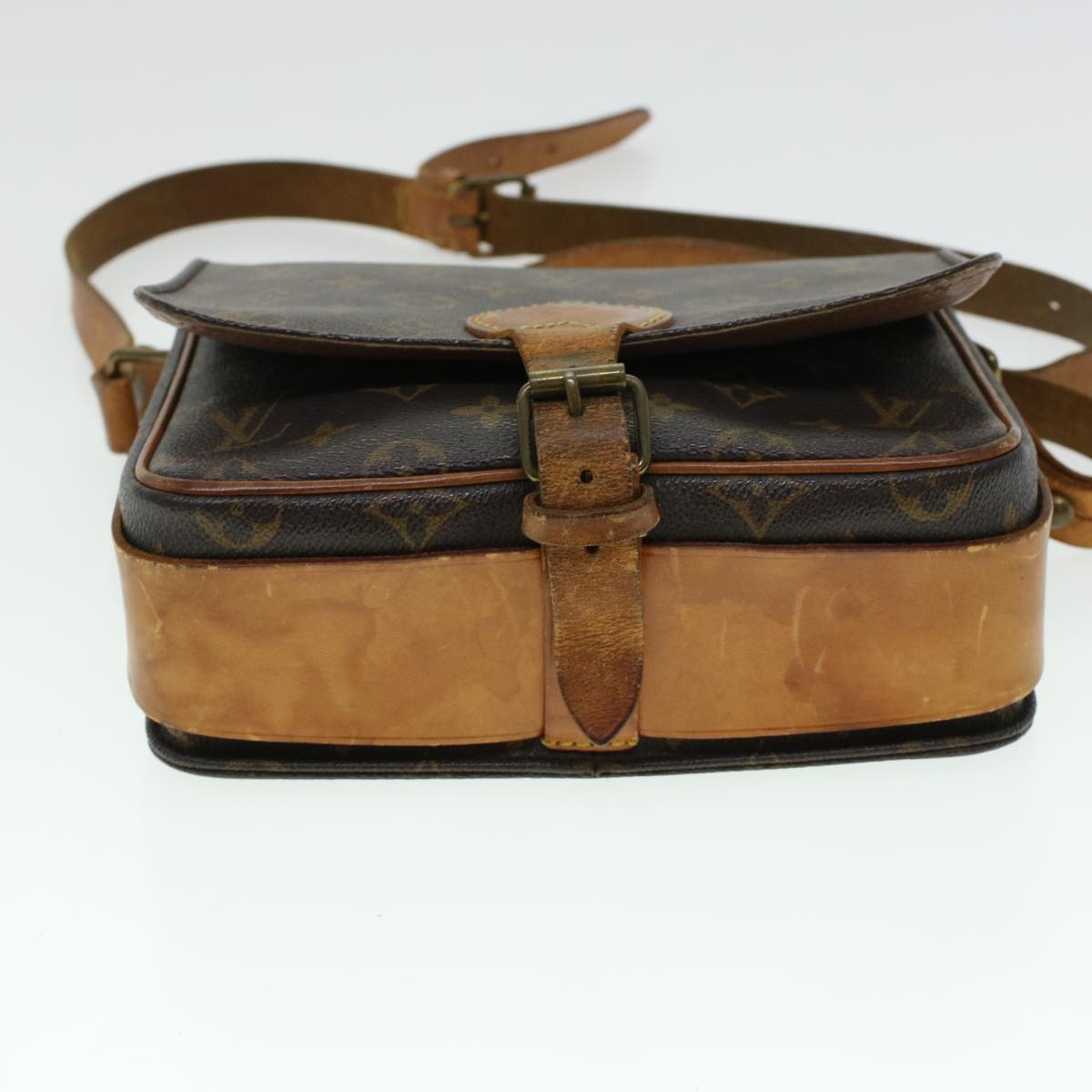 LOUIS VUITTON Monogram Cartouchiere MM Shoulder Bag M51253 LV rd5322