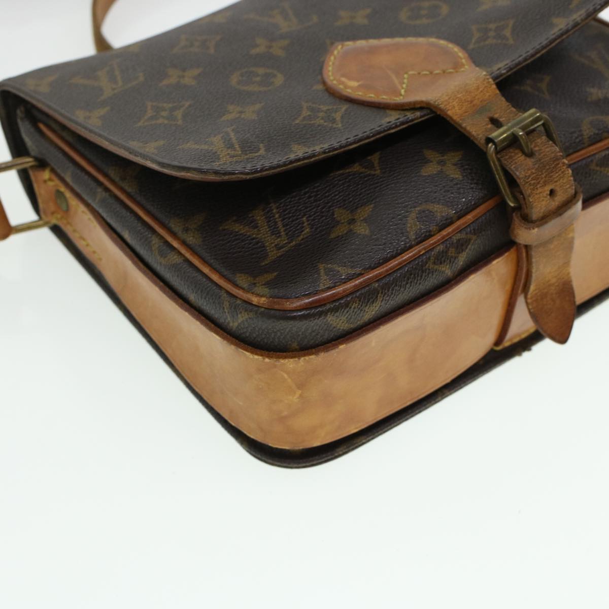 LOUIS VUITTON Monogram Cartouchiere MM Shoulder Bag M51253 LV rd5322