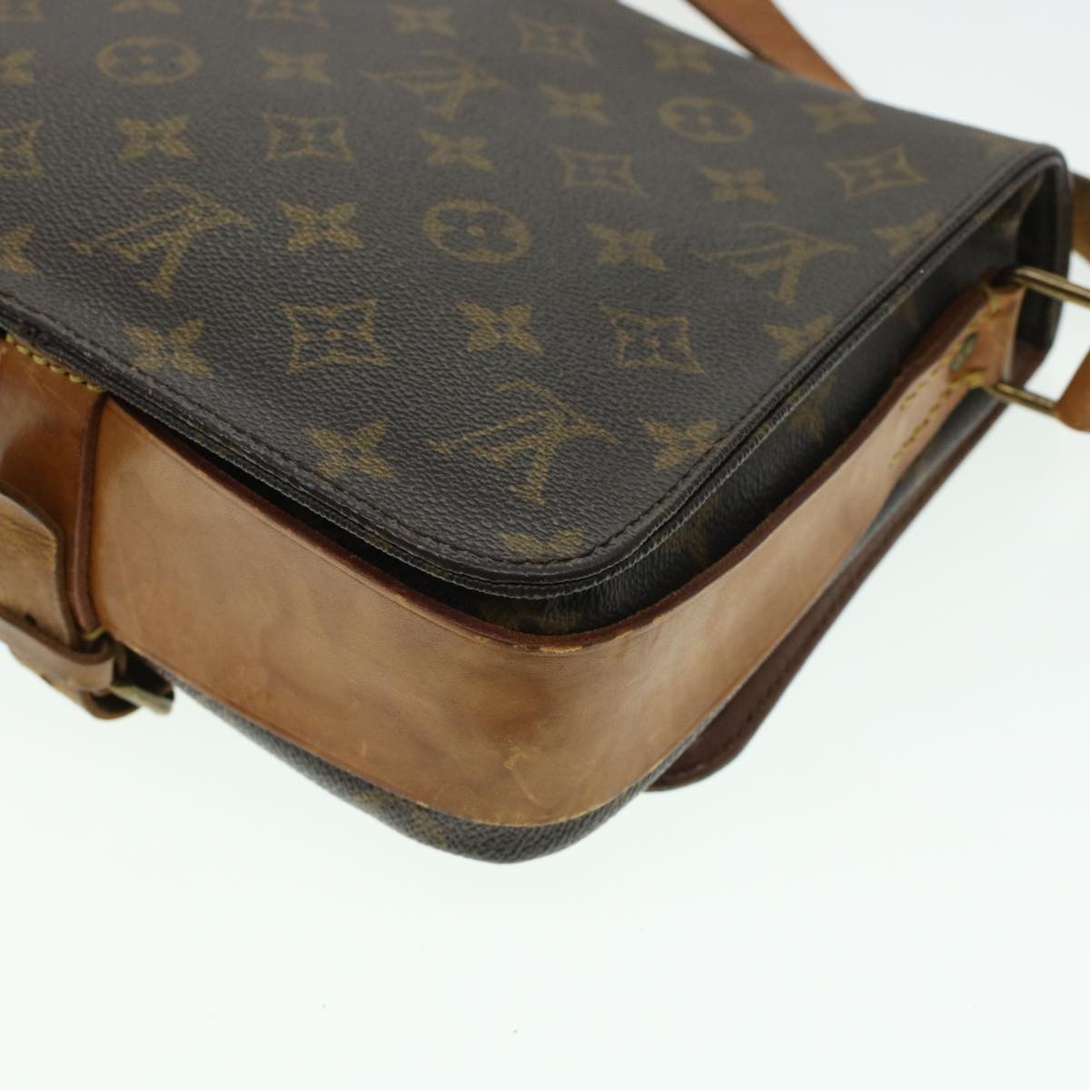 LOUIS VUITTON Monogram Cartouchiere MM Shoulder Bag M51253 LV rd5322