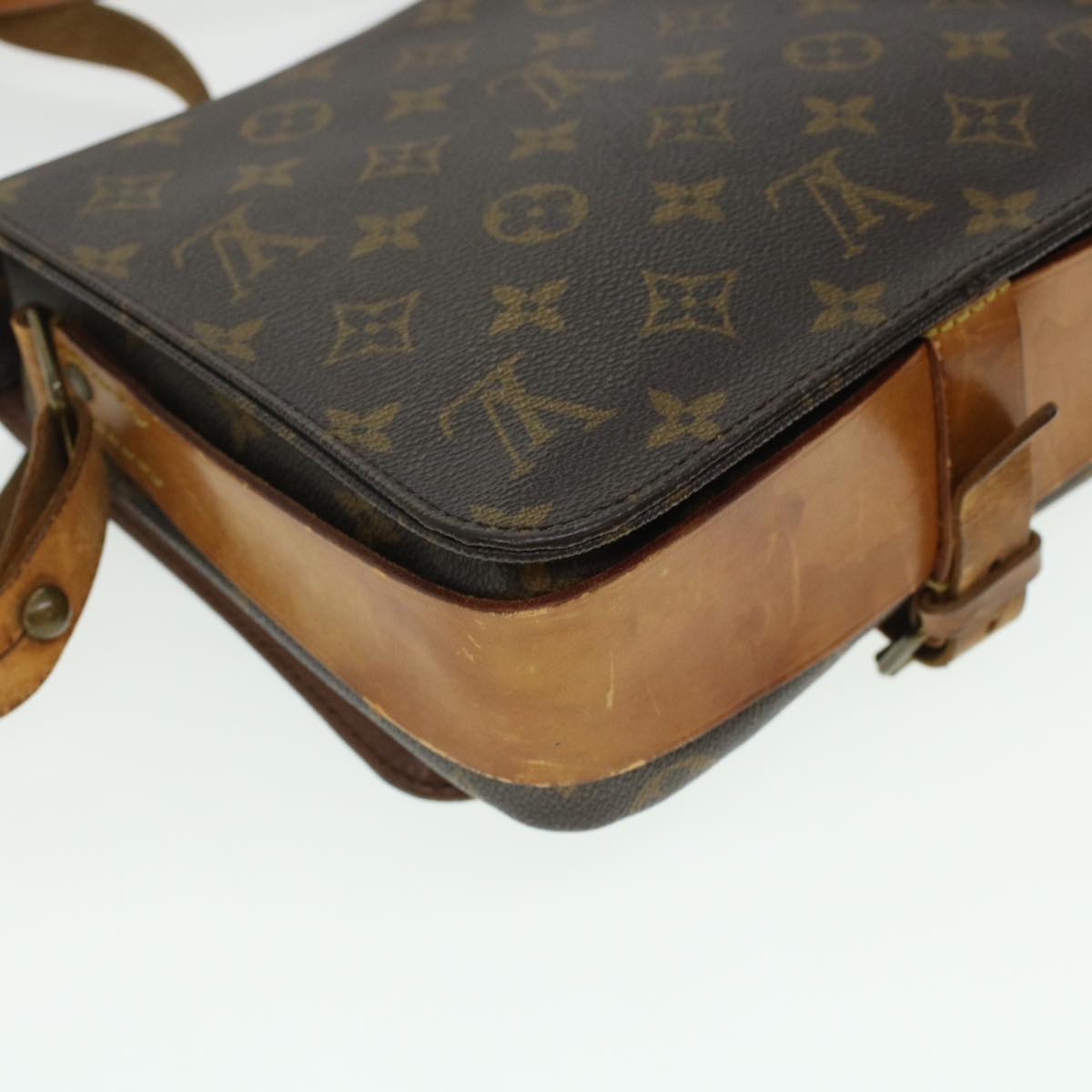 LOUIS VUITTON Monogram Cartouchiere MM Shoulder Bag M51253 LV rd5322