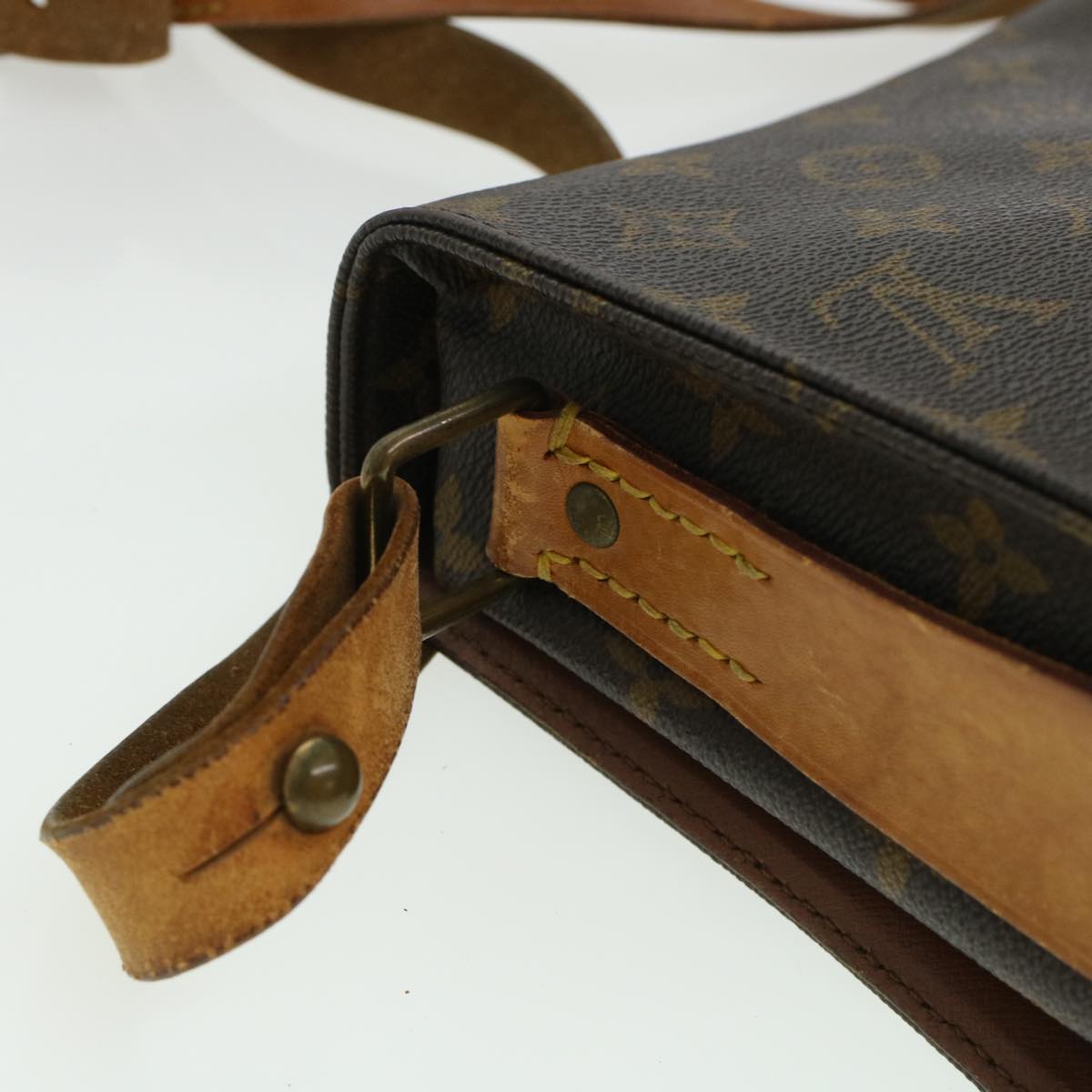 LOUIS VUITTON Monogram Cartouchiere MM Shoulder Bag M51253 LV rd5322