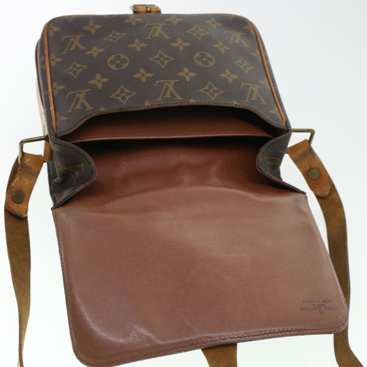 LOUIS VUITTON Monogram Cartouchiere MM Shoulder Bag M51253 LV rd5322