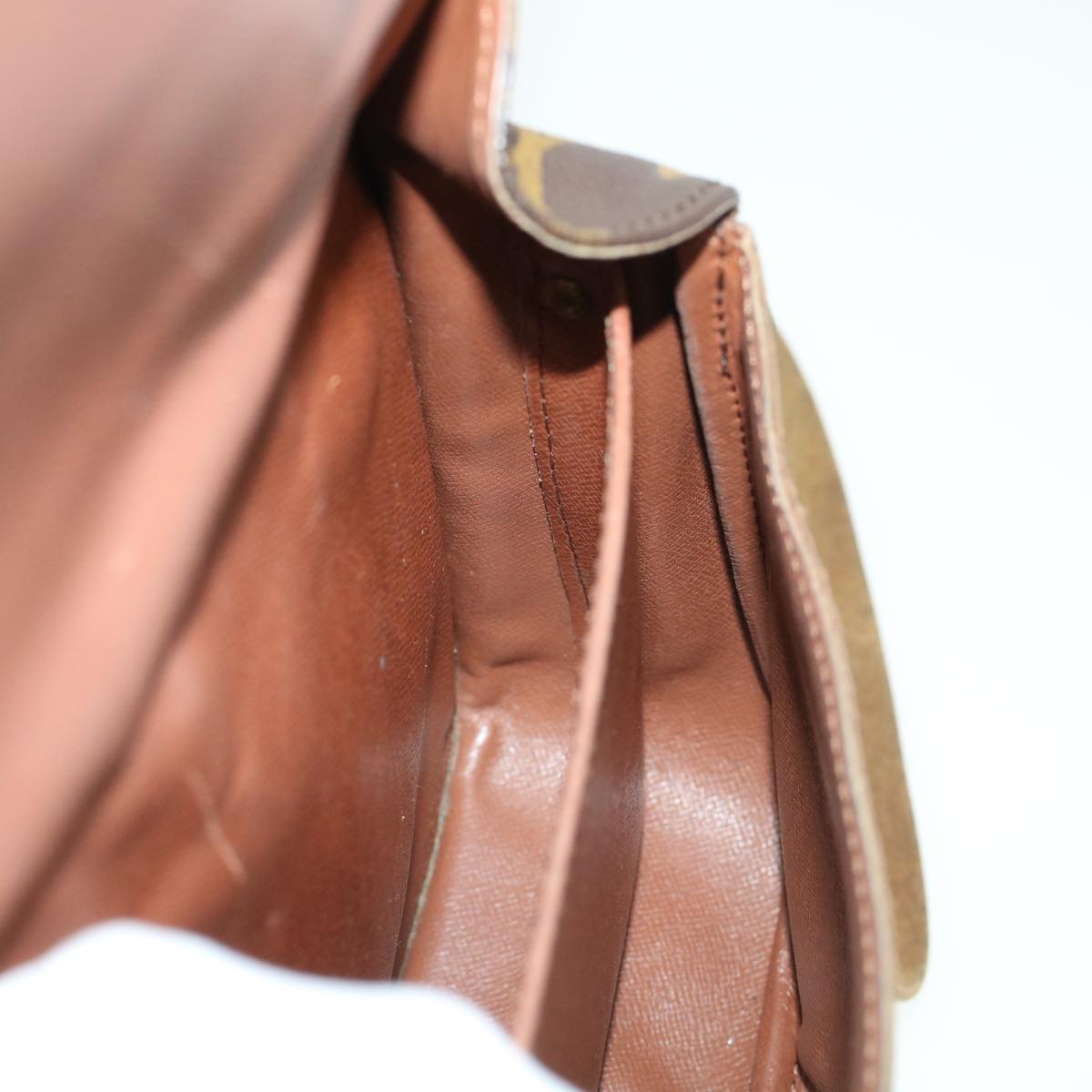 LOUIS VUITTON Monogram Cartouchiere MM Shoulder Bag M51253 LV rd5322