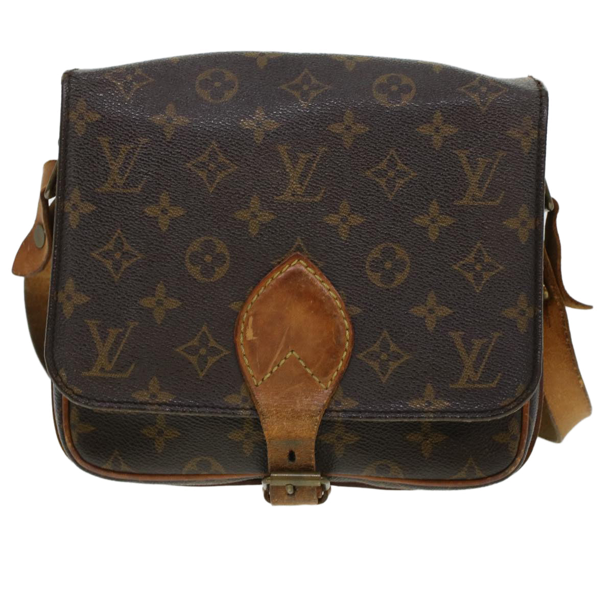 LOUIS VUITTON Monogram Cartouchiere MM Shoulder Bag M51253 LV rd5322