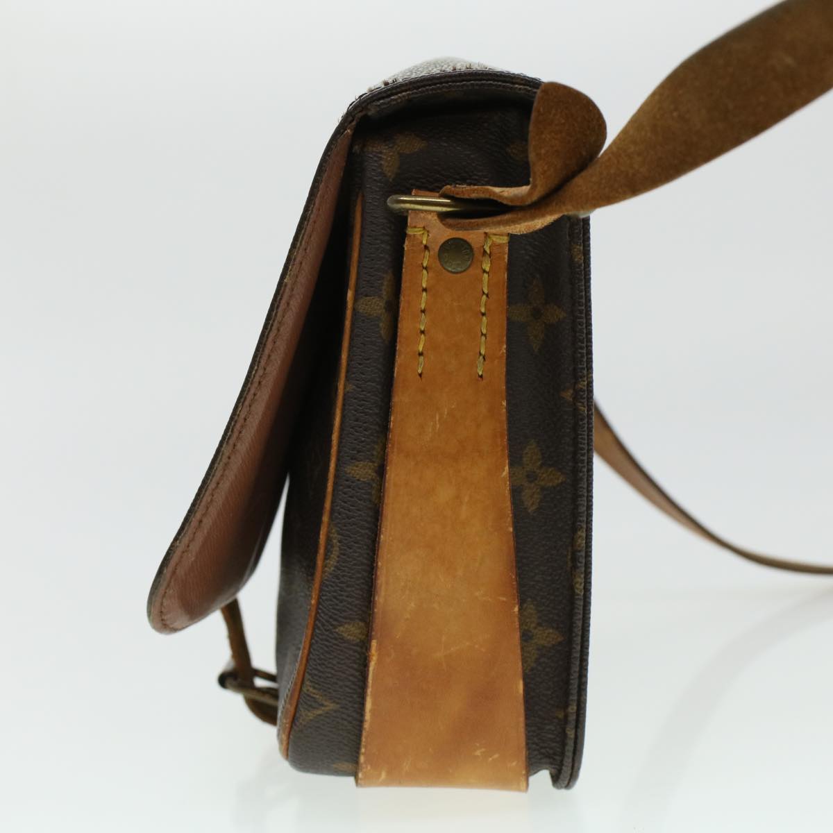 LOUIS VUITTON Monogram Cartouchiere MM Shoulder Bag M51253 LV rd5322