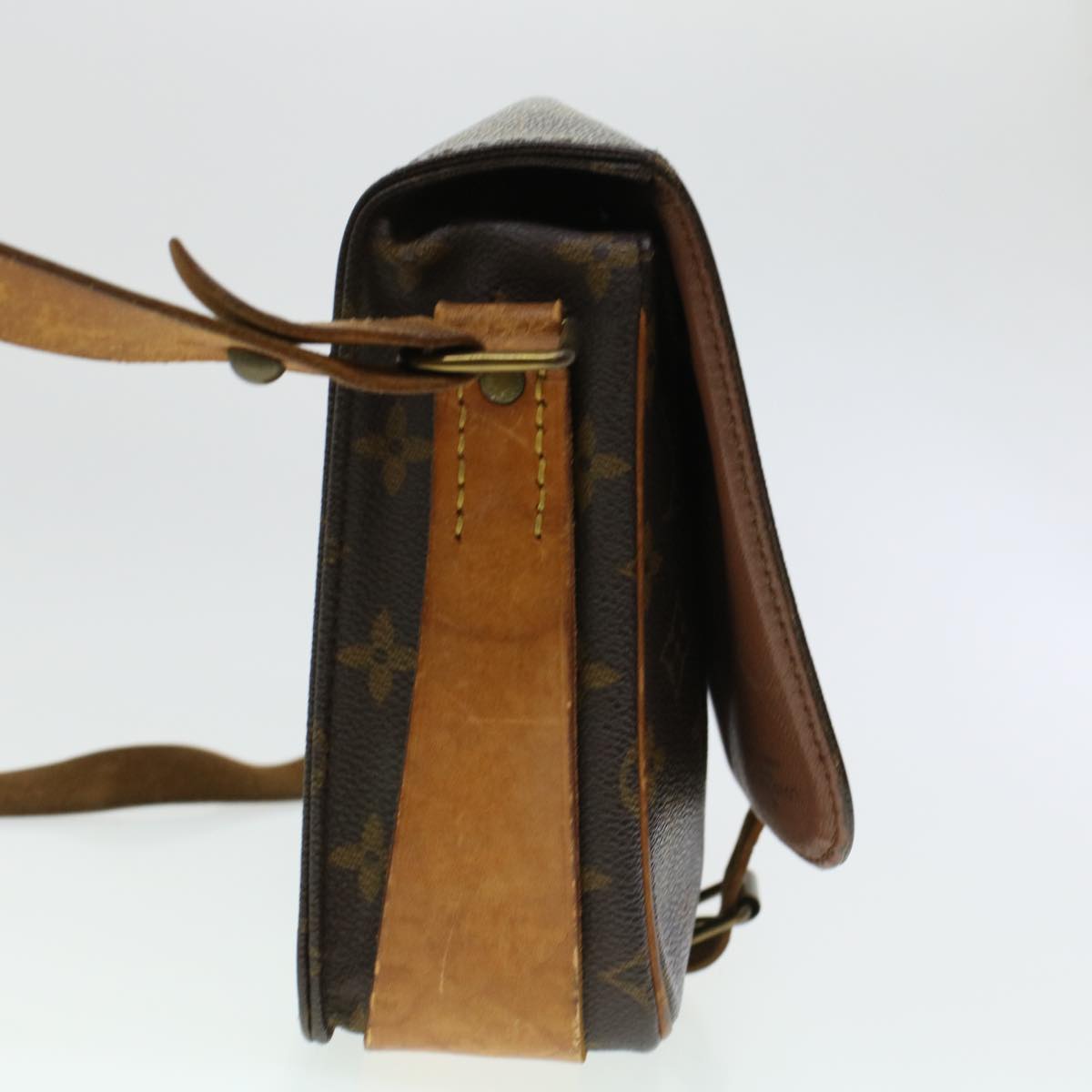 LOUIS VUITTON Monogram Cartouchiere MM Shoulder Bag M51253 LV rd5322