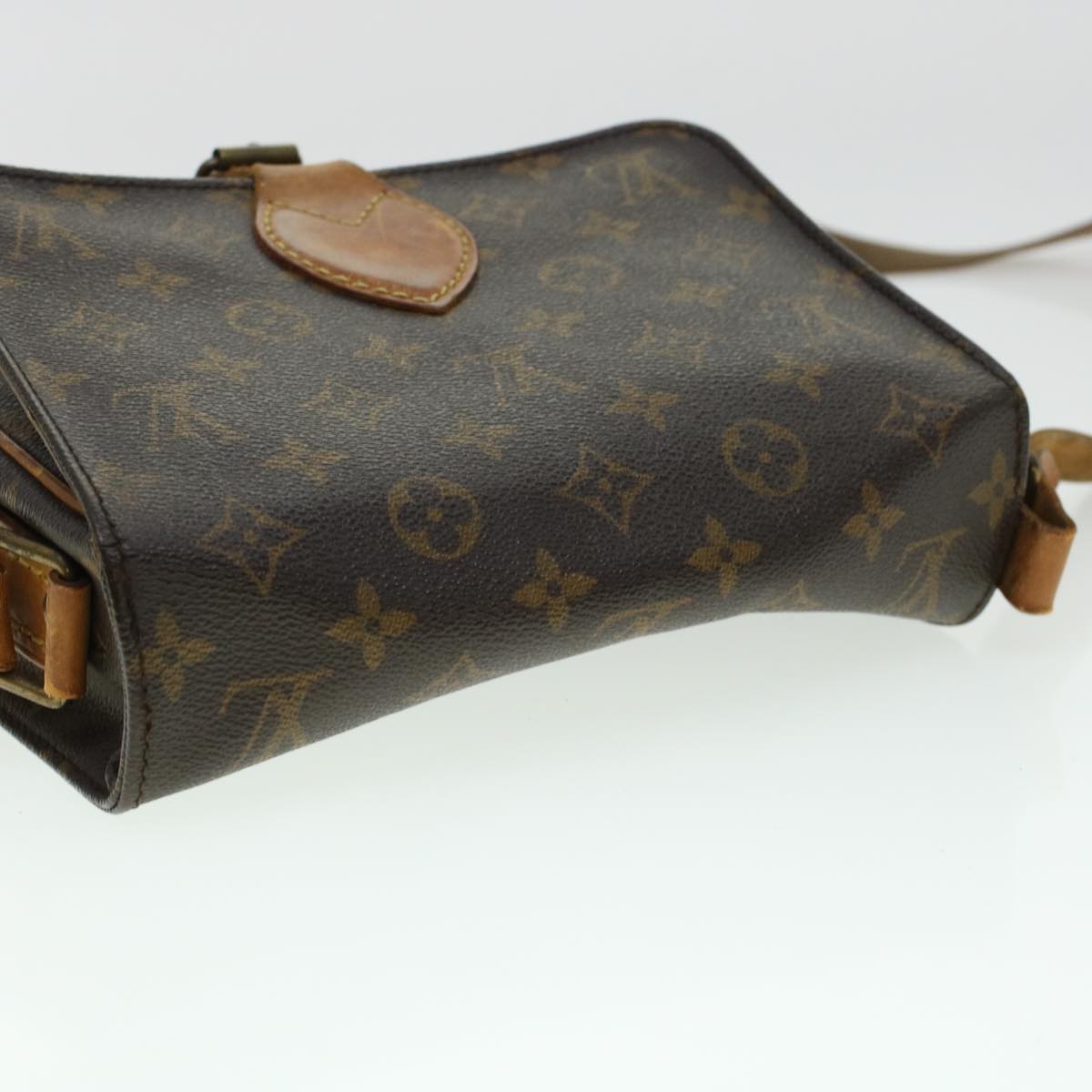 LOUIS VUITTON Monogram Cartouchiere MM Shoulder Bag M51253 LV rd5322