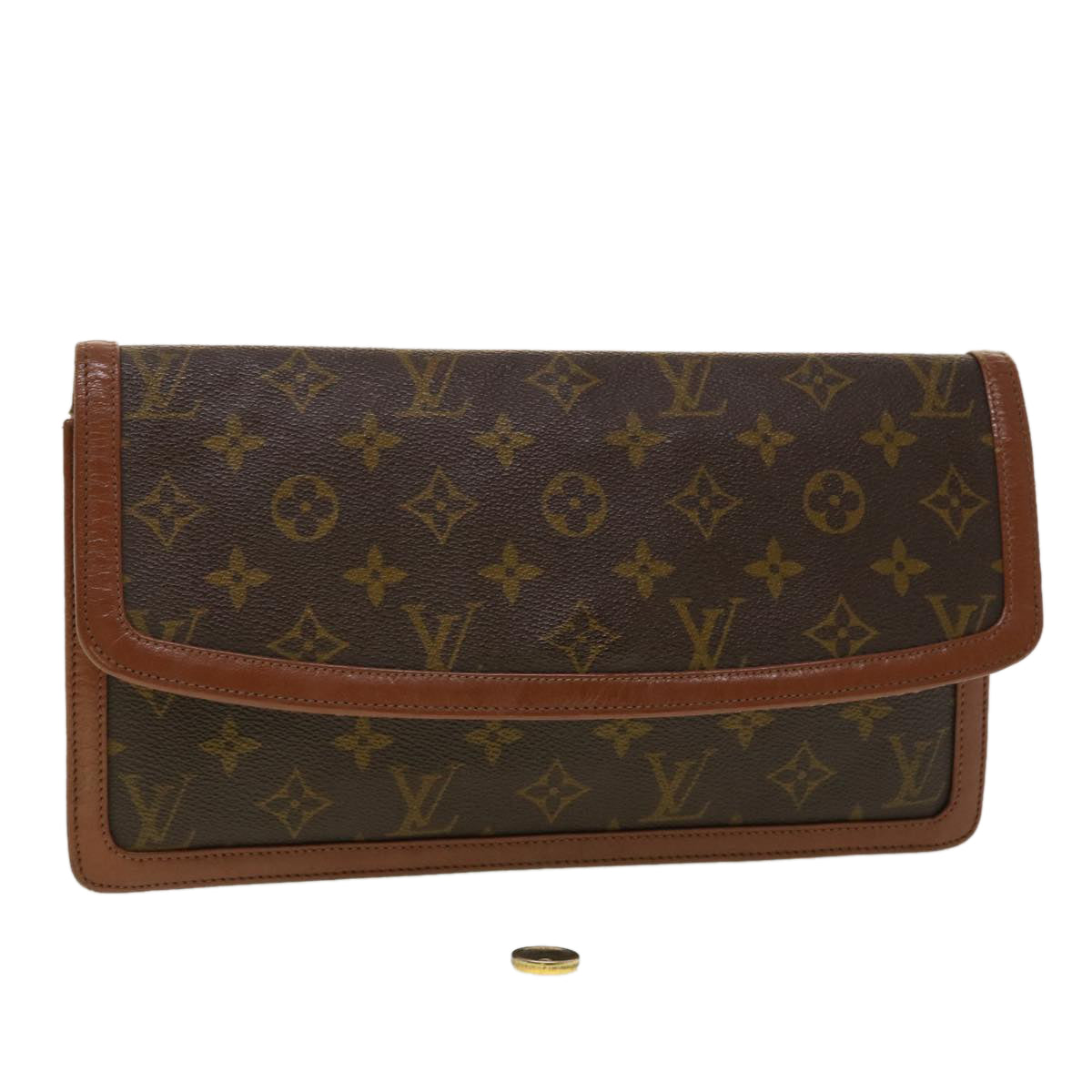 LOUIS VUITTON Monogram Pochette Dam Clutch Bag M51810 LV rd5330