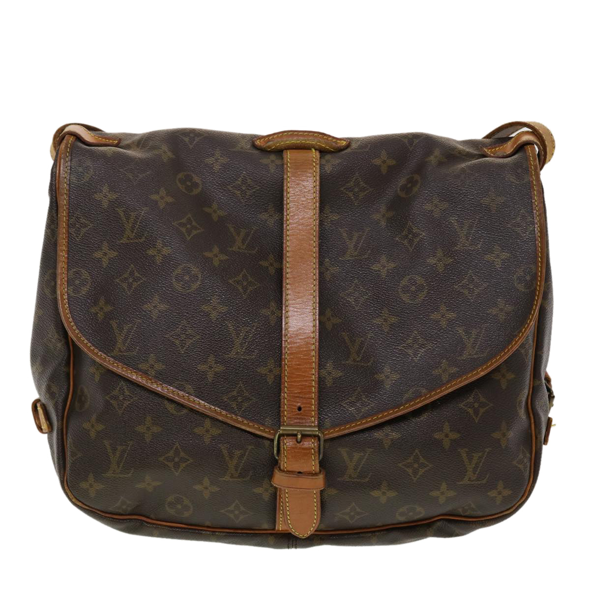 LOUIS VUITTON Monogram Saumur 35 Shoulder Bag M42254 LV rd5334
