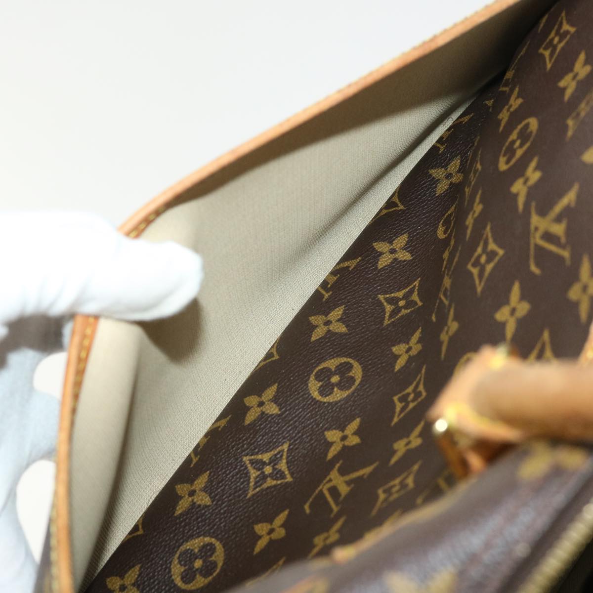 LOUIS VUITTON Monogram Deauville Hand Bag M47270 LV rd5344