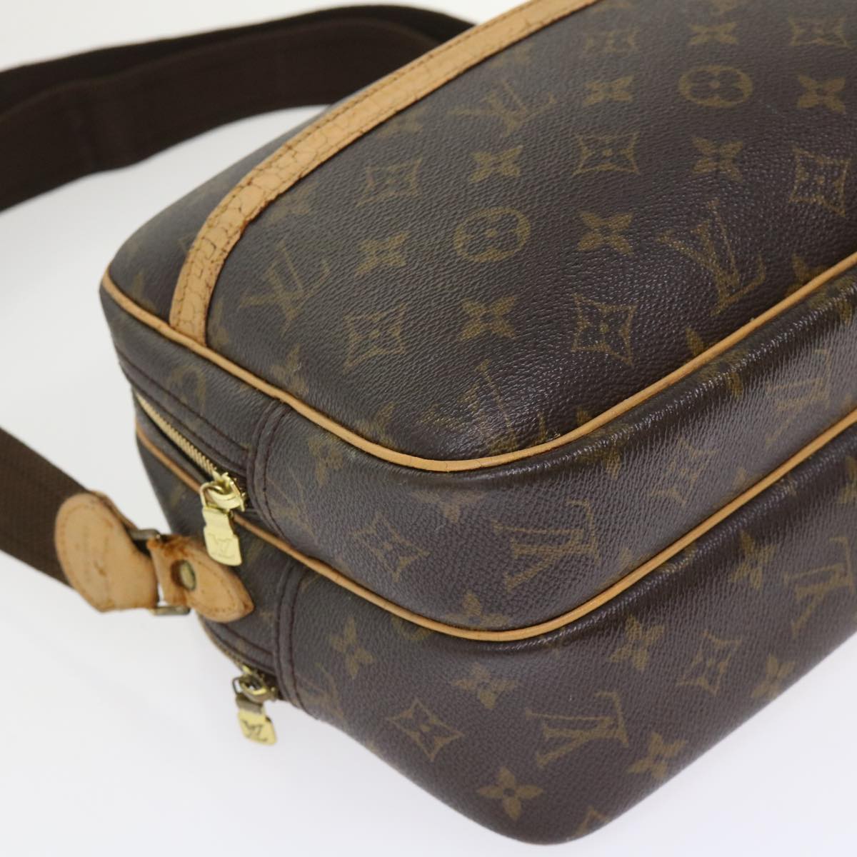 LOUIS VUITTON Monogram Reporter PM Shoulder Bag M45254 LV rd5352