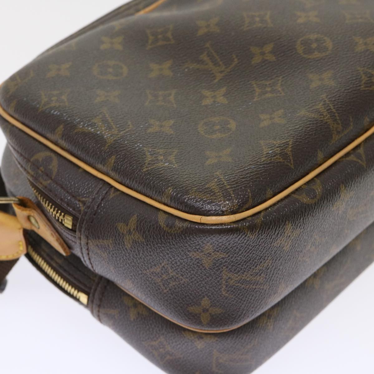LOUIS VUITTON Monogram Reporter PM Shoulder Bag M45254 LV rd5352