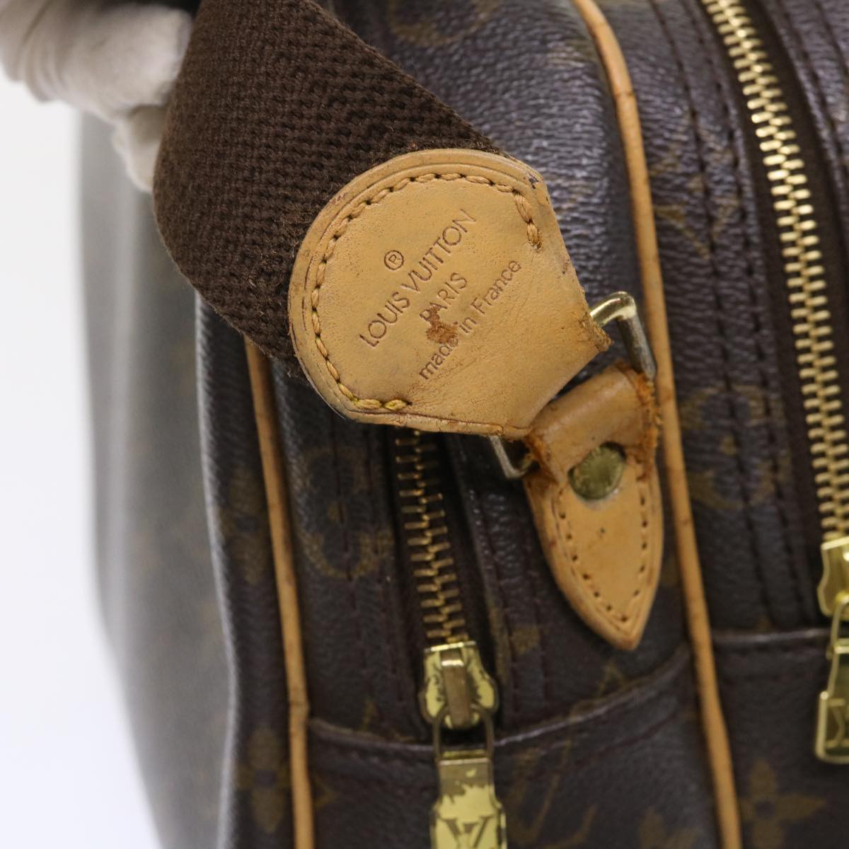 LOUIS VUITTON Monogram Reporter PM Shoulder Bag M45254 LV rd5352