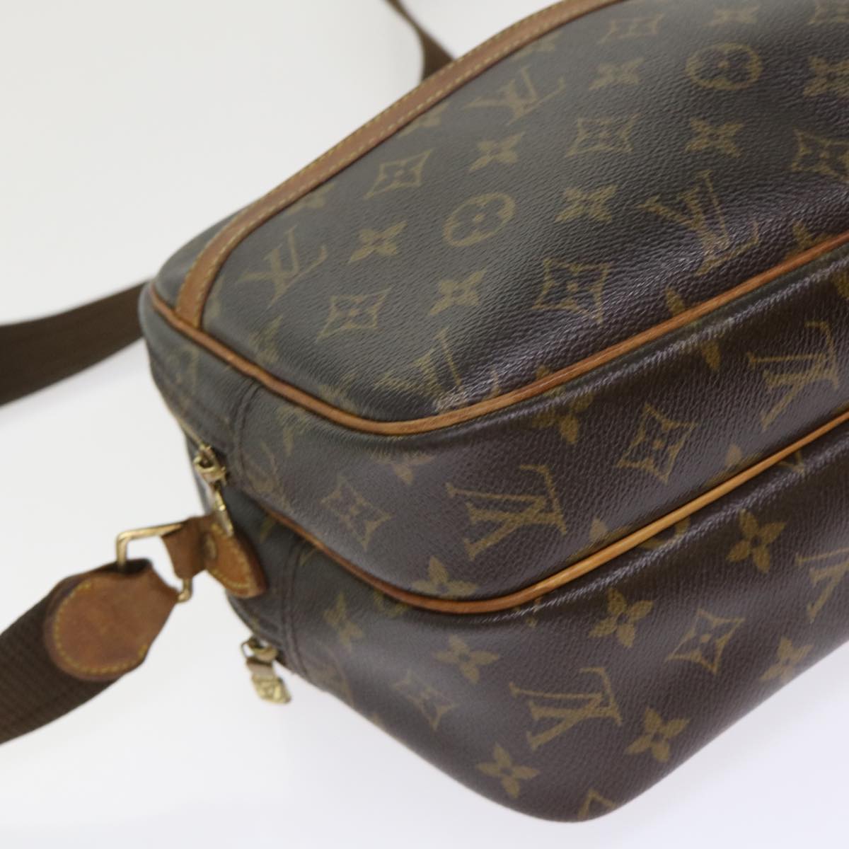 LOUIS VUITTON Monogram Reporter PM Shoulder Bag M45254 LV rd5353