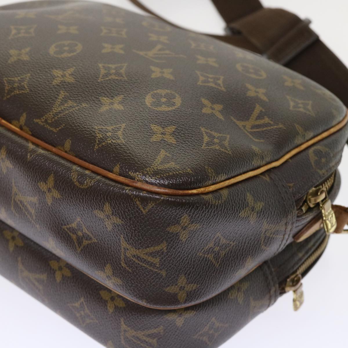 LOUIS VUITTON Monogram Reporter PM Shoulder Bag M45254 LV rd5353