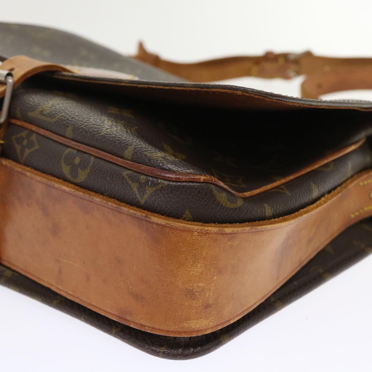 LOUIS VUITTON Monogram Cartouchiere GM Shoulder Bag Vintage M51252 rd5366