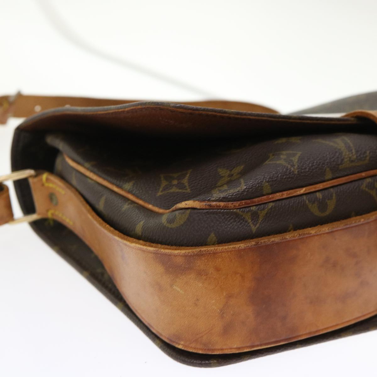 LOUIS VUITTON Monogram Cartouchiere GM Shoulder Bag Vintage M51252 rd5366
