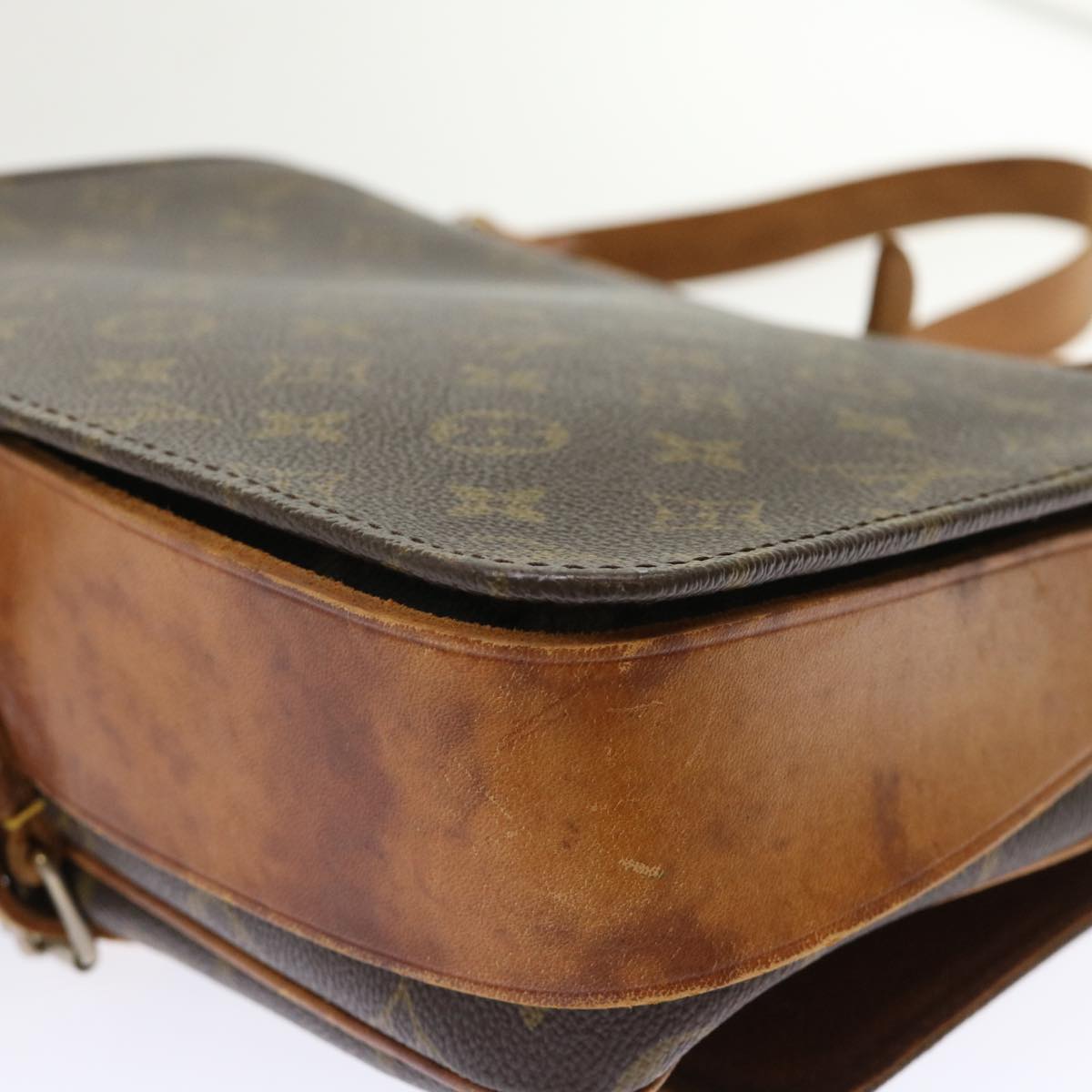 LOUIS VUITTON Monogram Cartouchiere GM Shoulder Bag Vintage M51252 rd5366