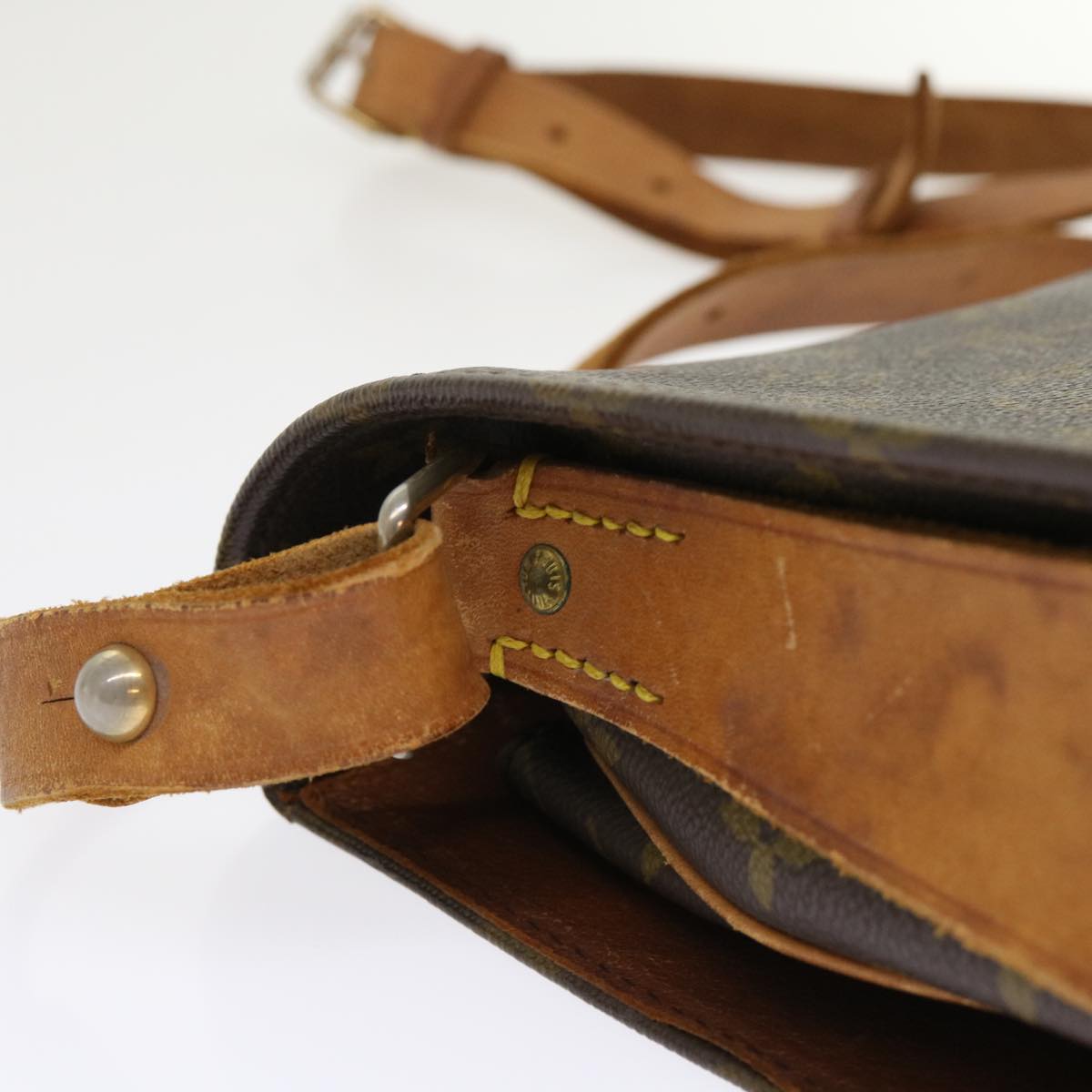 LOUIS VUITTON Monogram Cartouchiere GM Shoulder Bag Vintage M51252 rd5366