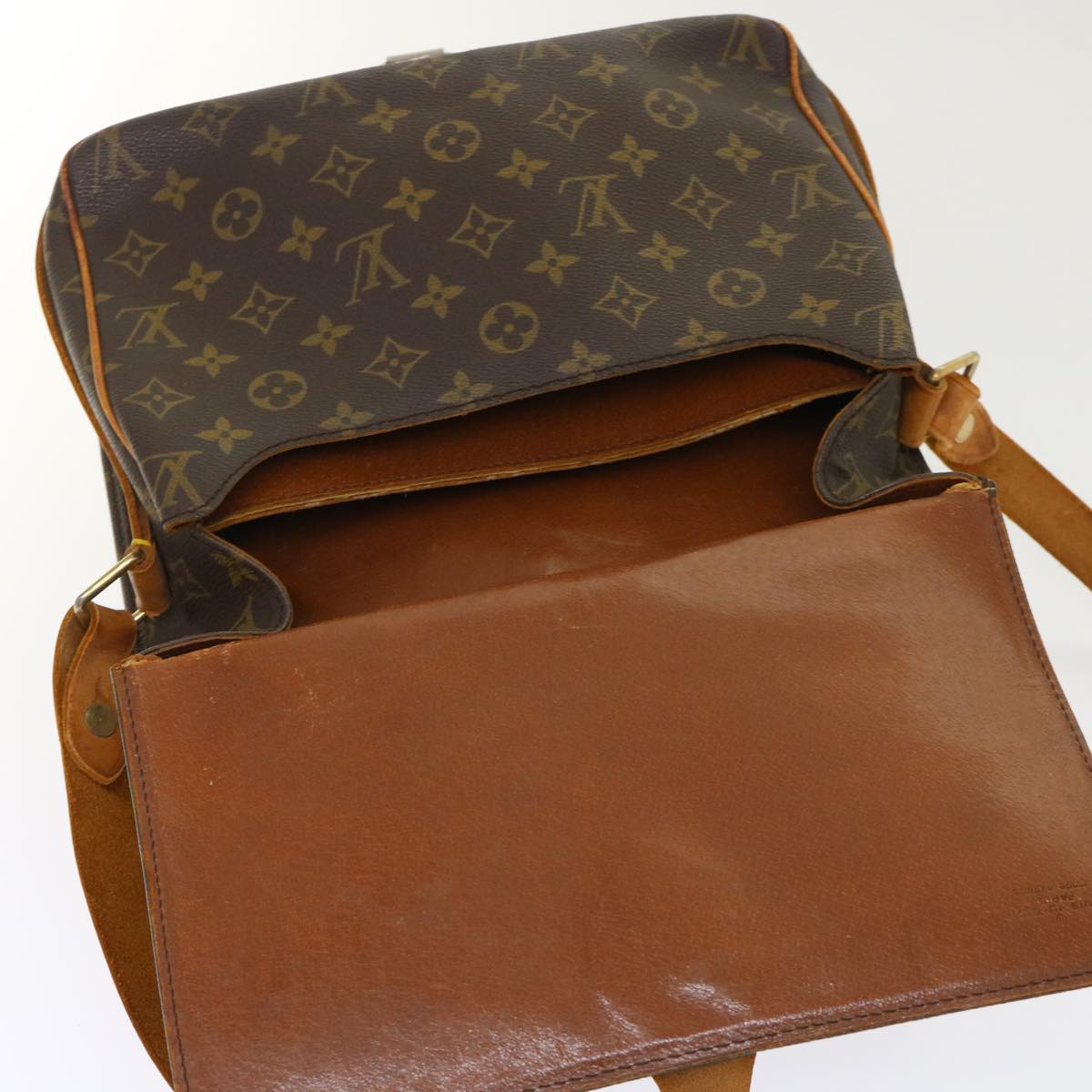 LOUIS VUITTON Monogram Cartouchiere GM Shoulder Bag Vintage M51252 rd5366