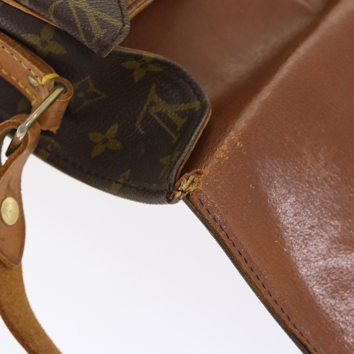 LOUIS VUITTON Monogram Cartouchiere GM Shoulder Bag Vintage M51252 rd5366