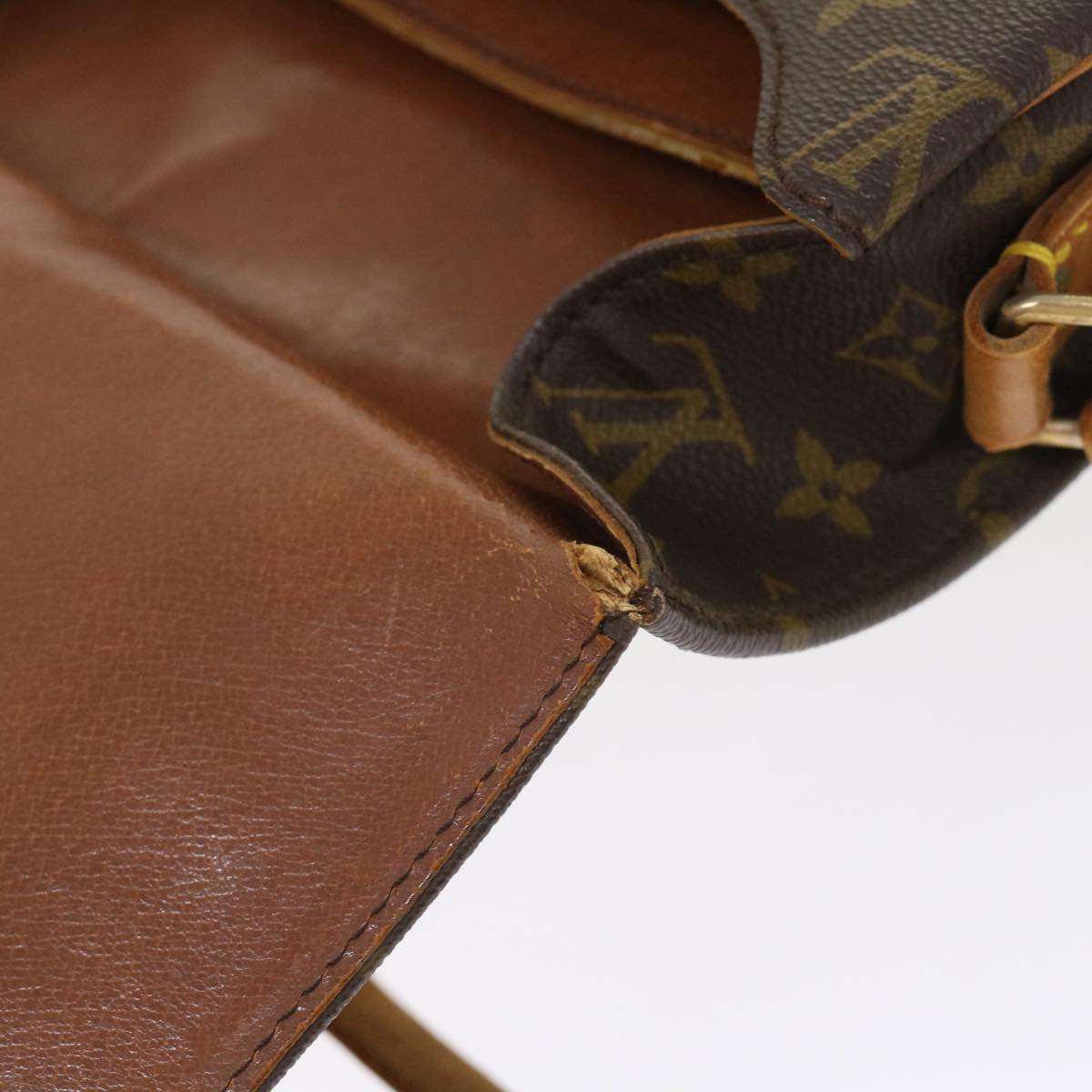 LOUIS VUITTON Monogram Cartouchiere GM Shoulder Bag Vintage M51252 rd5366