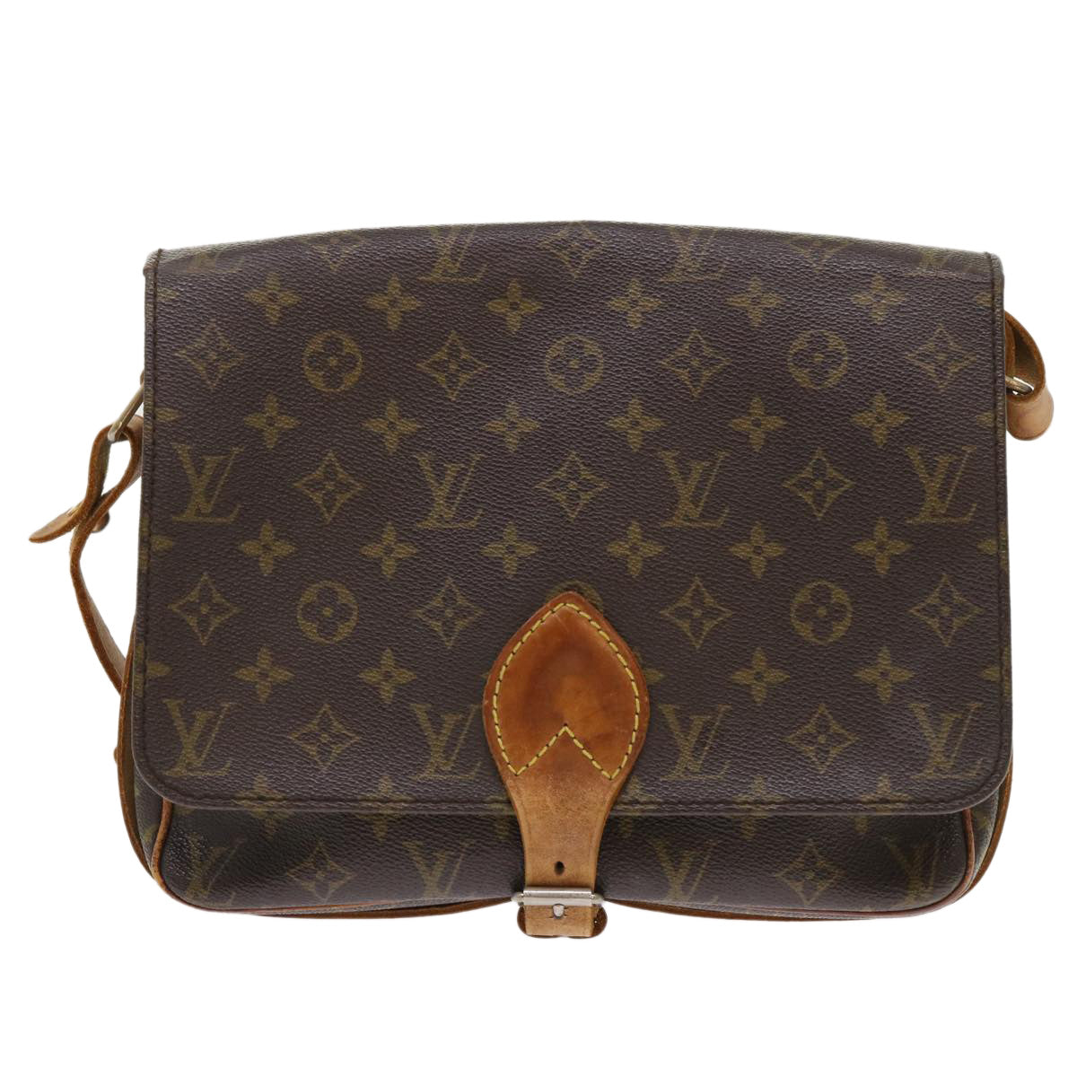 LOUIS VUITTON Monogram Cartouchiere GM Shoulder Bag Vintage M51252 rd5366