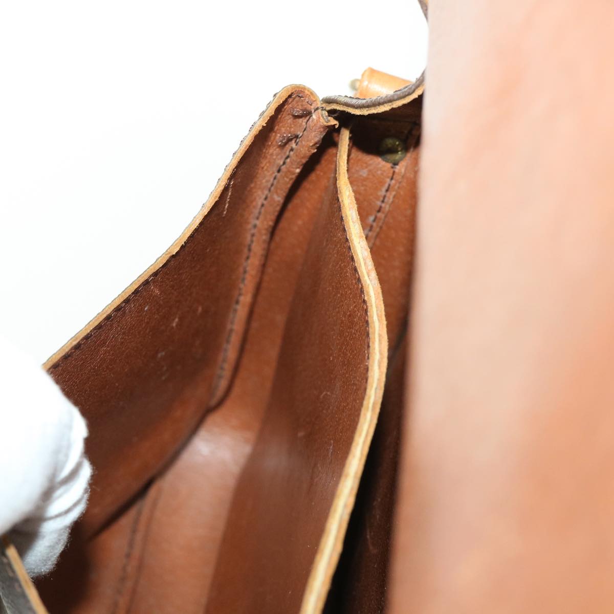 LOUIS VUITTON Monogram Cartouchiere GM Shoulder Bag Vintage M51252 rd5366