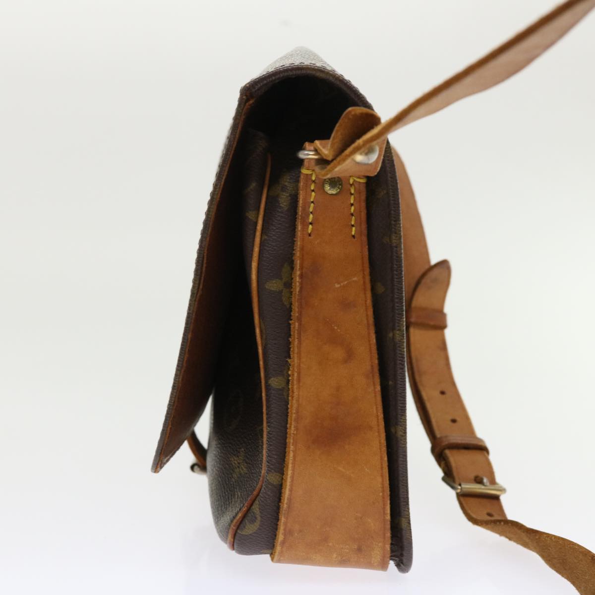 LOUIS VUITTON Monogram Cartouchiere GM Shoulder Bag Vintage M51252 rd5366