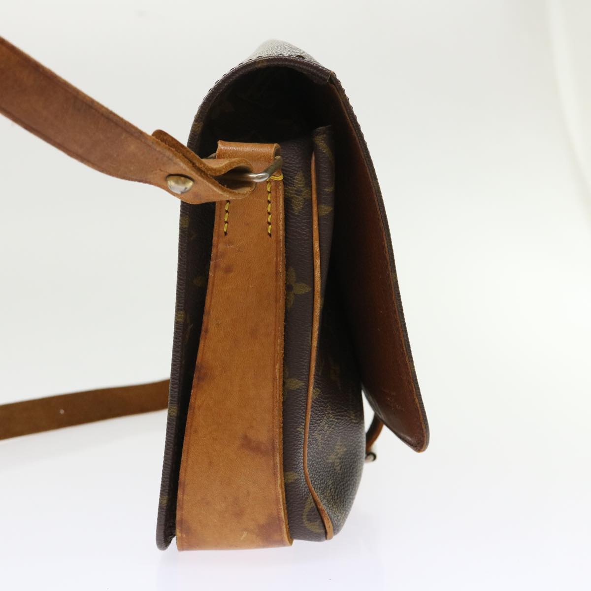 LOUIS VUITTON Monogram Cartouchiere GM Shoulder Bag Vintage M51252 rd5366