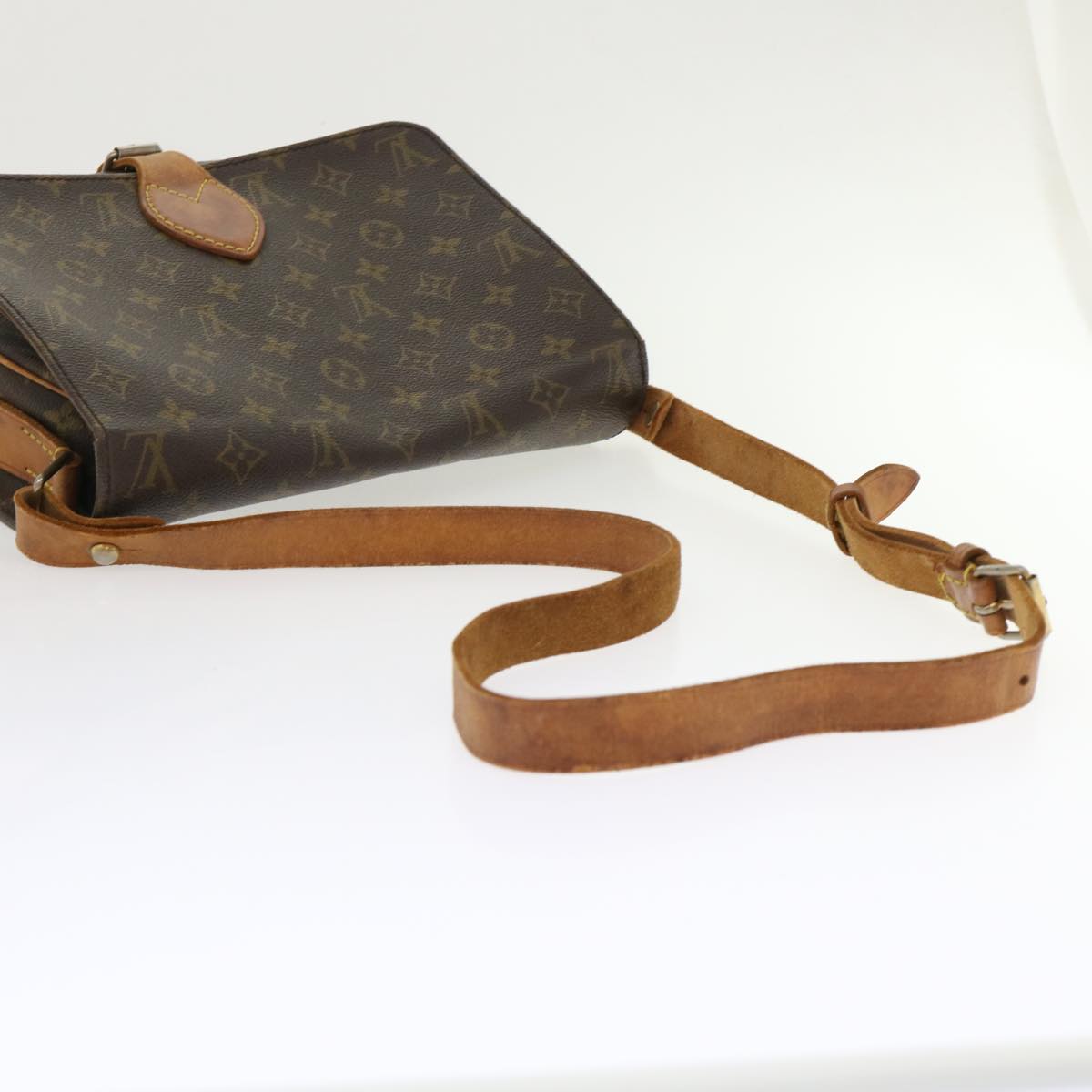 LOUIS VUITTON Monogram Cartouchiere GM Shoulder Bag Vintage M51252 rd5366