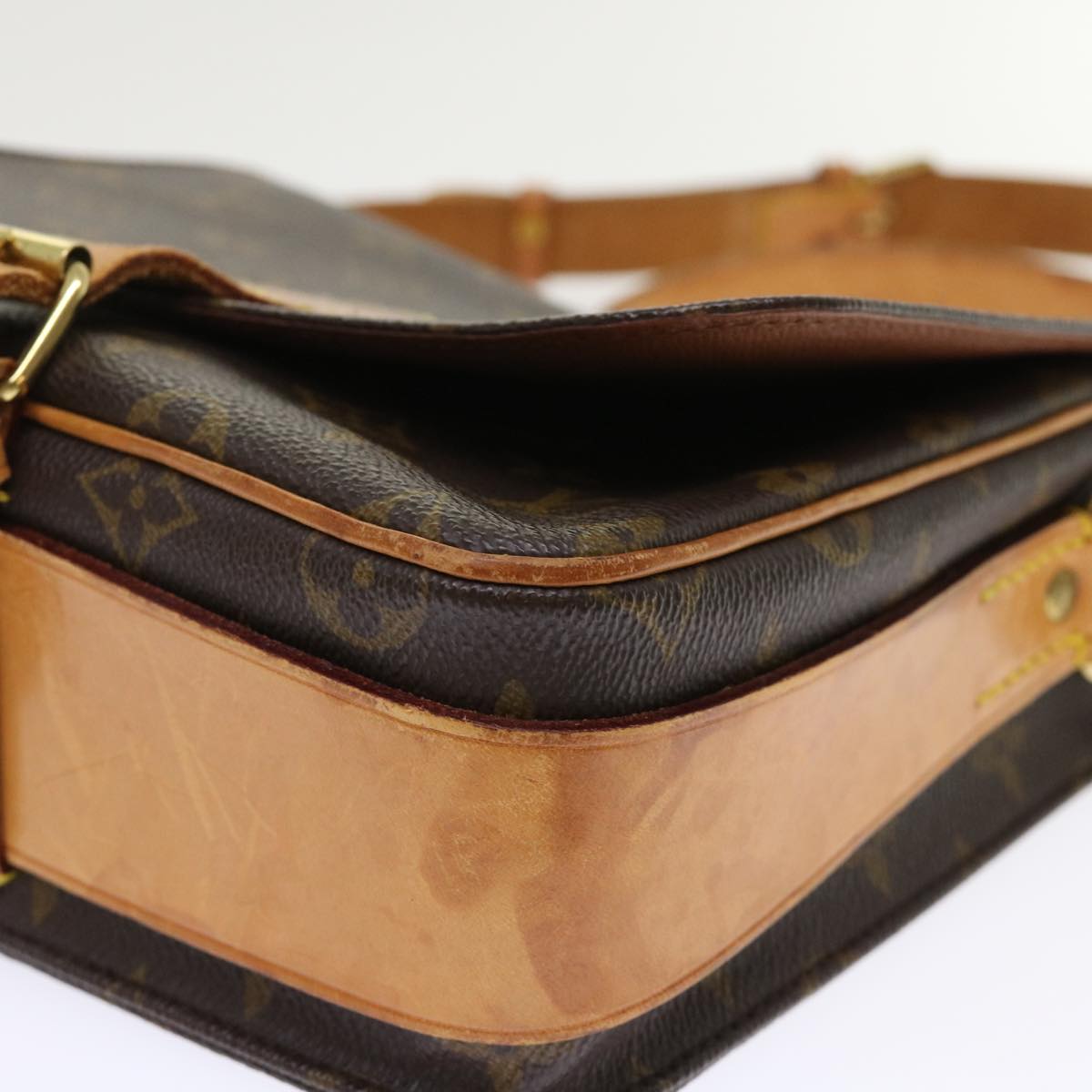 LOUIS VUITTON Monogram Cartouchiere MM Shoulder Bag M51253 LV rd5369