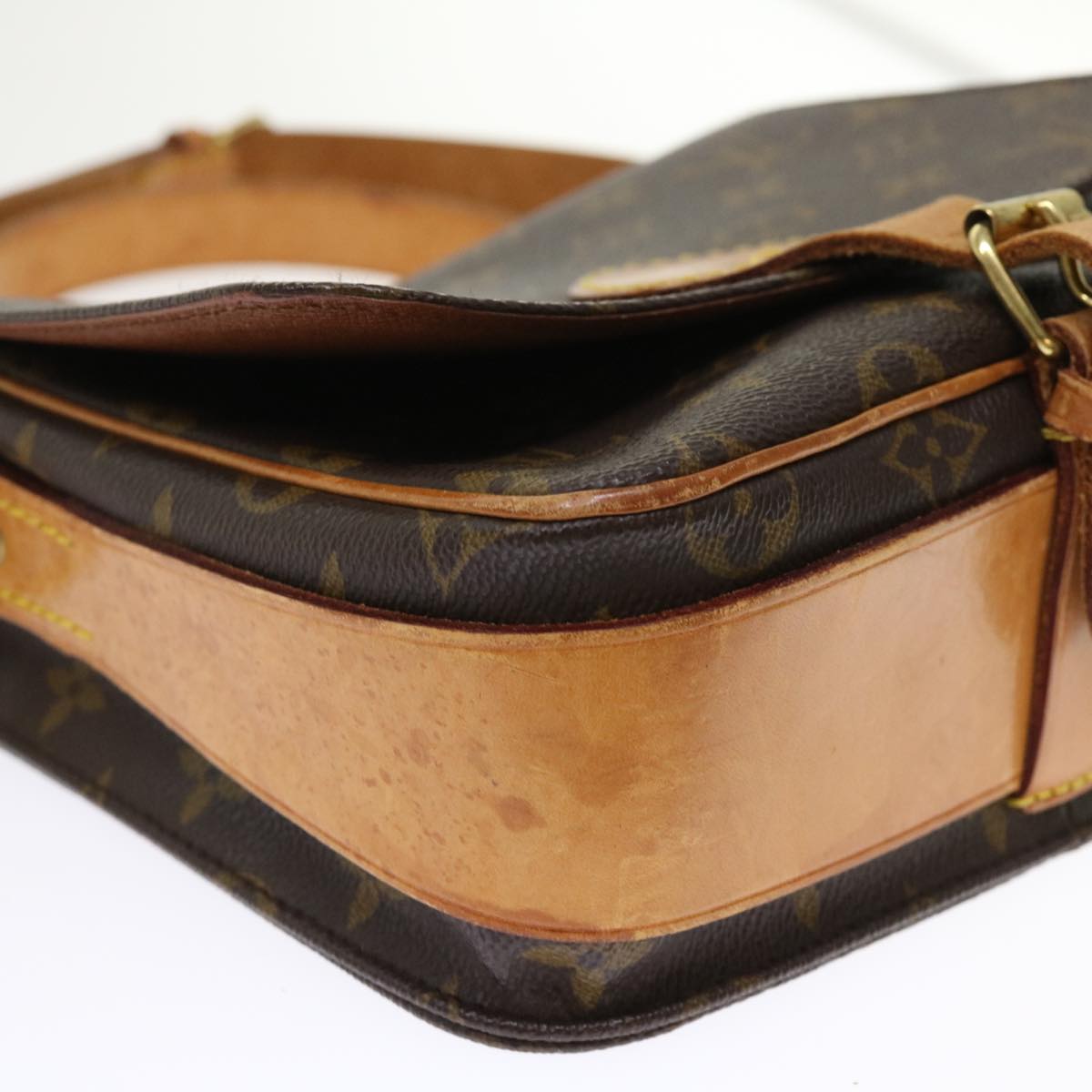 LOUIS VUITTON Monogram Cartouchiere MM Shoulder Bag M51253 LV rd5369