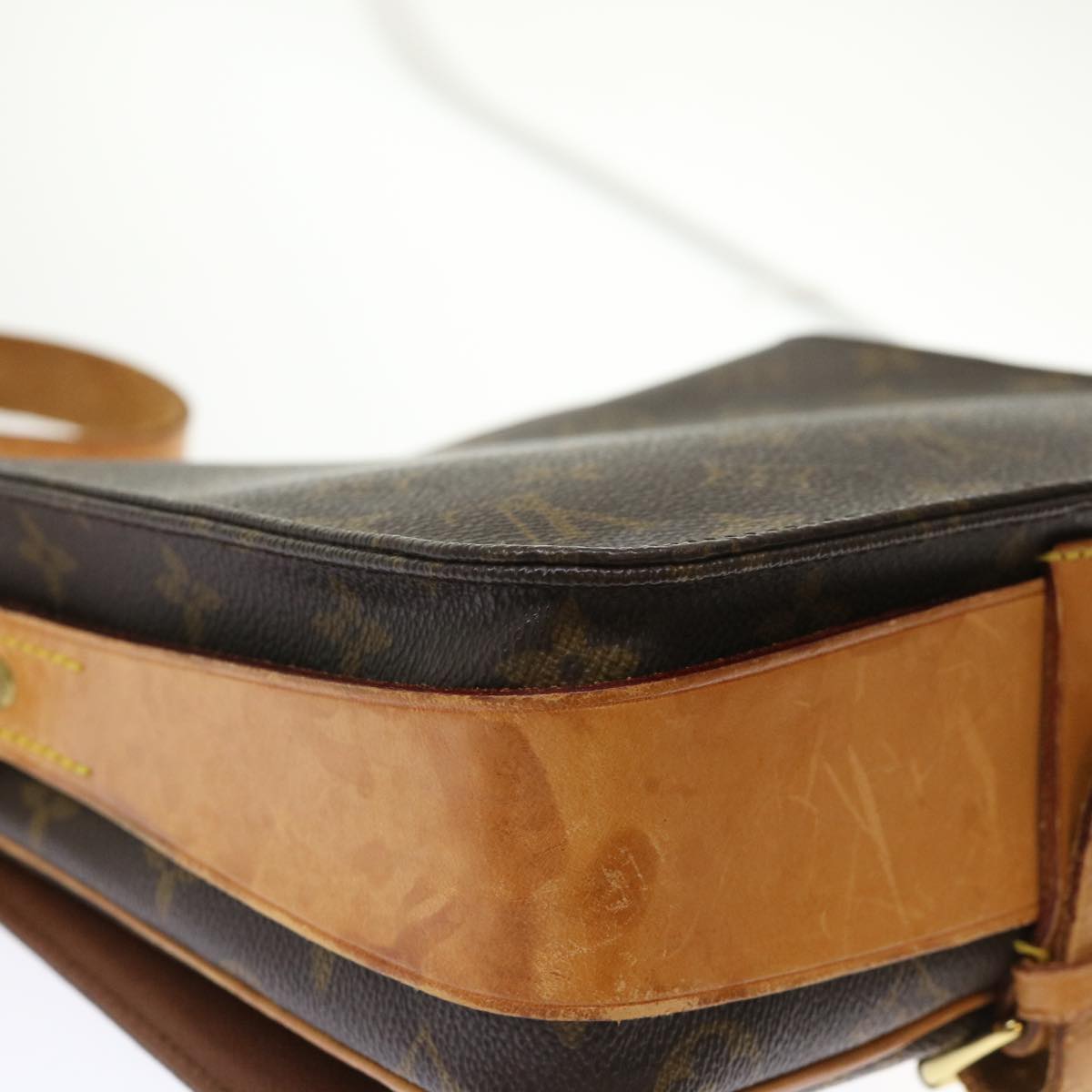 LOUIS VUITTON Monogram Cartouchiere MM Shoulder Bag M51253 LV rd5369