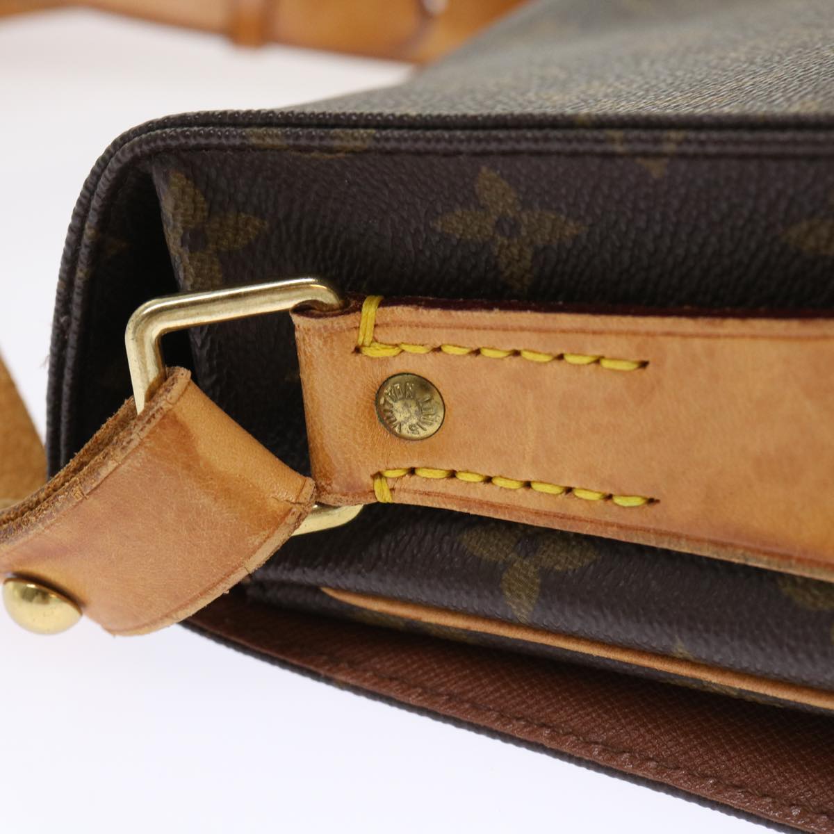 LOUIS VUITTON Monogram Cartouchiere MM Shoulder Bag M51253 LV rd5369