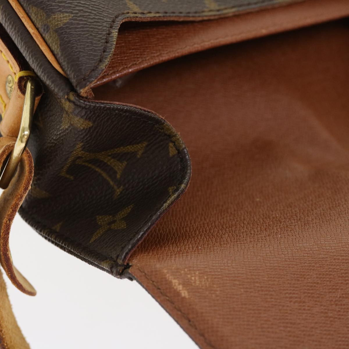 LOUIS VUITTON Monogram Cartouchiere MM Shoulder Bag M51253 LV rd5369