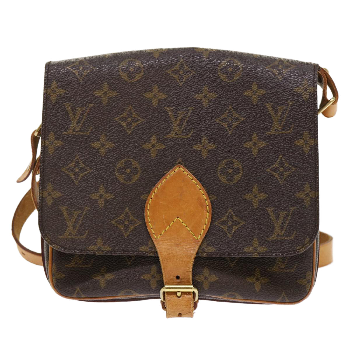 LOUIS VUITTON Monogram Cartouchiere MM Shoulder Bag M51253 LV rd5369