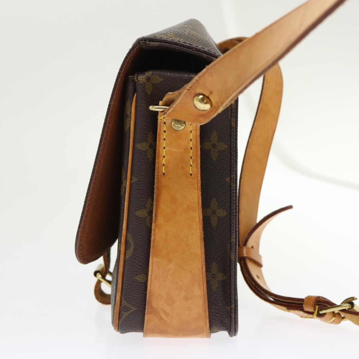 LOUIS VUITTON Monogram Cartouchiere MM Shoulder Bag M51253 LV rd5369