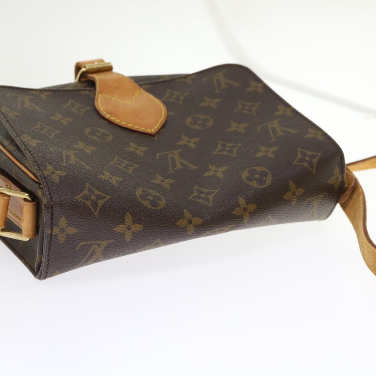 LOUIS VUITTON Monogram Cartouchiere MM Shoulder Bag M51253 LV rd5369
